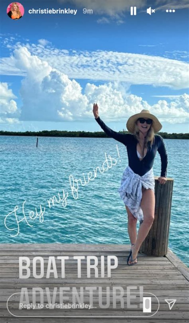 Christie Brinkley in Bathing Suit Enjoys "Beach Life" — Celebwell