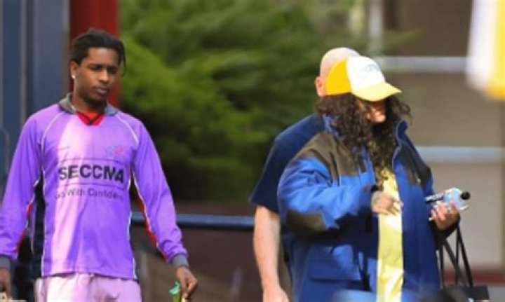 For A Whole Foods Run In The Sweltering Heat Of New York City, Rihanna Wore Blue Shorts And A Large Coat