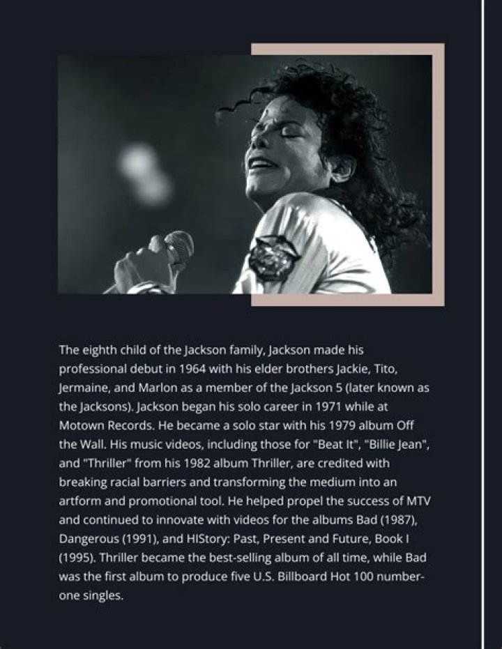 Michael Jackson Biography - Facts, Childhood, Family Life & Achievements
