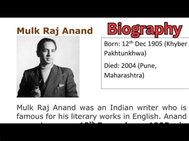 Mulk Raj Anand Biography - Childhood, Life Achievements & Timeline