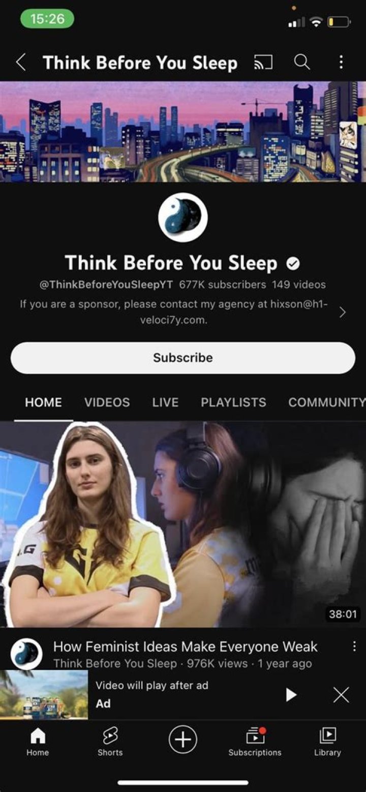Think Before You Sleep Youtuber overview